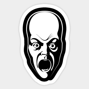 Crazy black alien Sticker